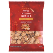 Tesco Zmes jadier orechov pražených a karamelizovaných v cukre s medom 110 g